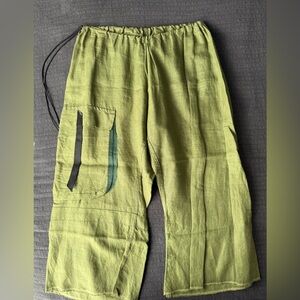 Linen Crop Pants Size S